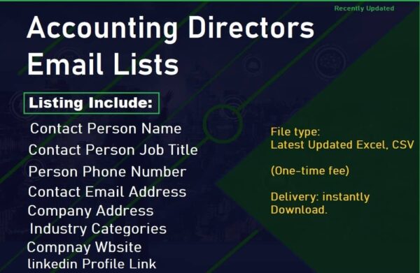 Accounting Directors Email Marketing Datas Trial