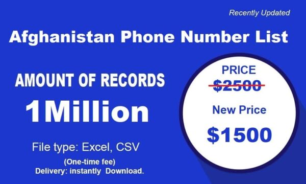 500K Afghanistan Phone Marketing Data