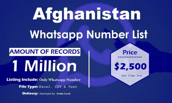 Afghanistan WhatsApp Marketing Data 1 Million