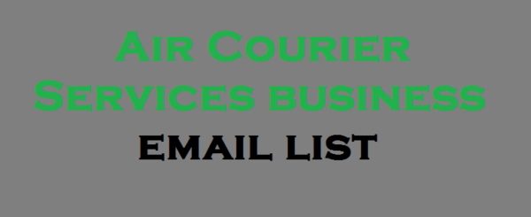 Air Courier Services Email Marketing Data