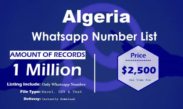 Algeria WhatsApp Marketing Data 1 Million