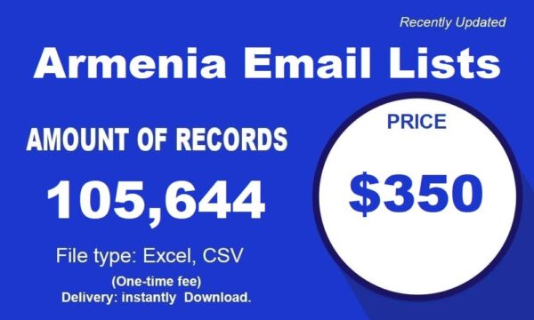 Armenia 100k Email Marketing Data