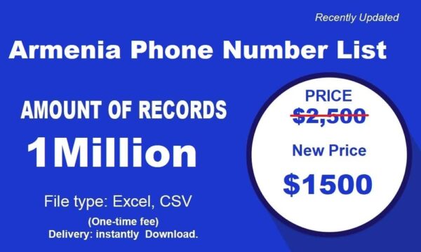 500K Test Armenia Phone Marketing Data