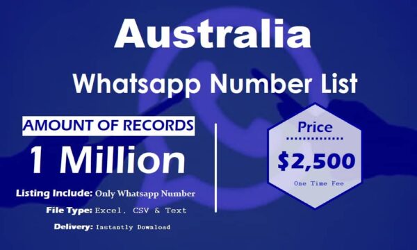 Australia WhatsApp Marketing Data 1 Million