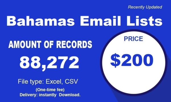 Bahamas Email Marketing Datas