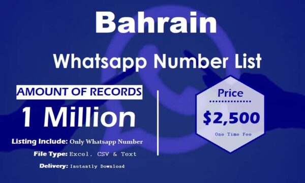 Bahrain WhatsApp Marketing Data 500K