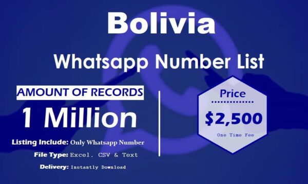 Bolivia WhatsApp Marketing Data 100K