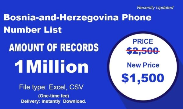 Bosnia and Herzegovina Phone Marketing Data 1 Million