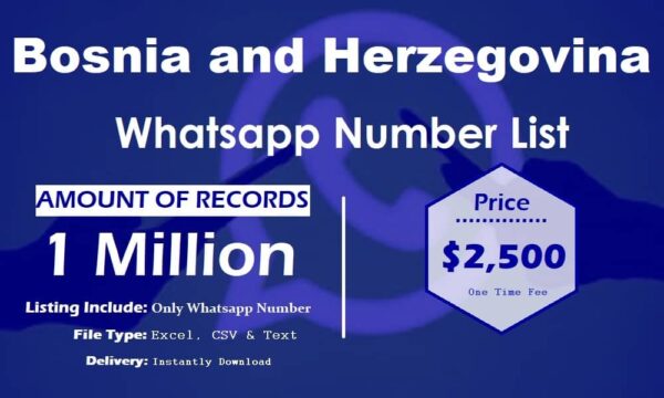 Bosnia and Herzegovina WhatsApp Marketing Data 500K