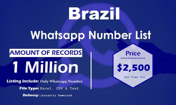 Brazil WhatsApp Marketing Data 100K