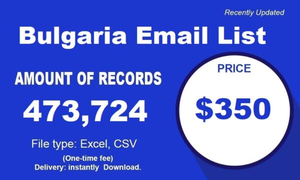 Bulgaria Email Marketing Data