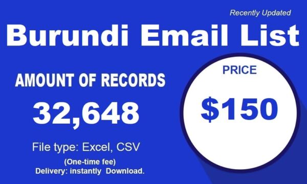 Burundi Email Marketing Data