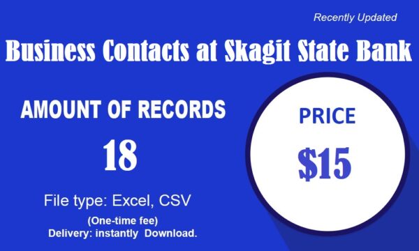 Business Contacts at Skagit State Bank