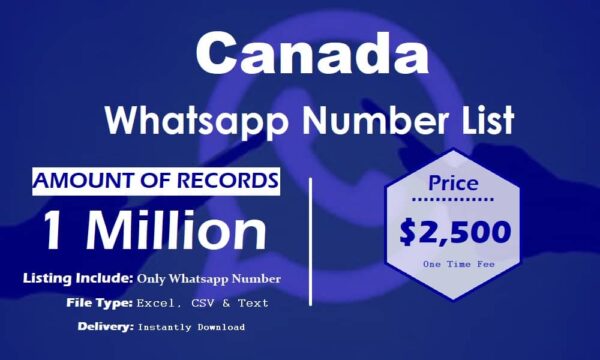 Canada WhatsApp Marketing Data 1 Million