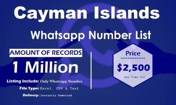 Cayman Islands WhatsApp Marketing Data 1 Million