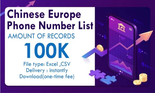 Chinese Europe Phone Marketing Data Trail Order