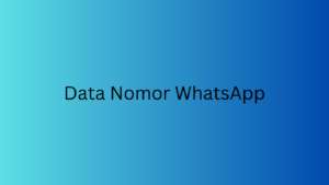 Data Nomor WhatsApp