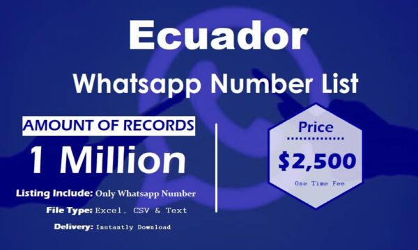 Ecuador WhatsApp Marketing Data 1 Million