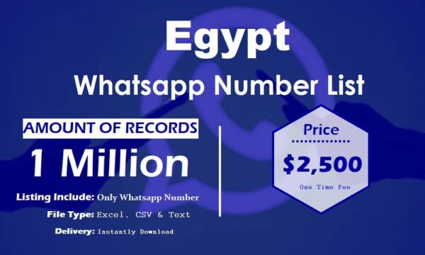 Egypt WhatsApp Marketing Data 50K