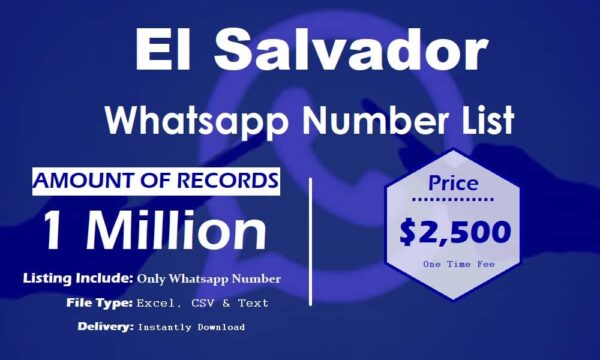 El Salvador WhatsApp Marketing Data 1 Million