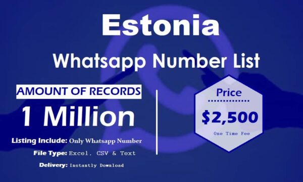 Estonia WhatsApp Marketing Data 1 Million