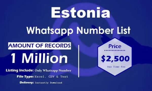 Estonia WhatsApp Marketing Data 3 Million