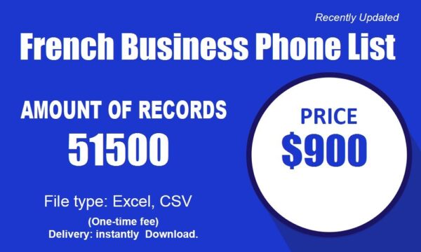 French Business Phone Marketing Data