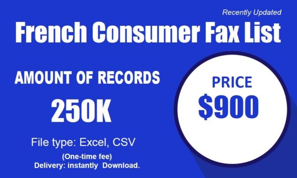 French Consumer Fax List Trial