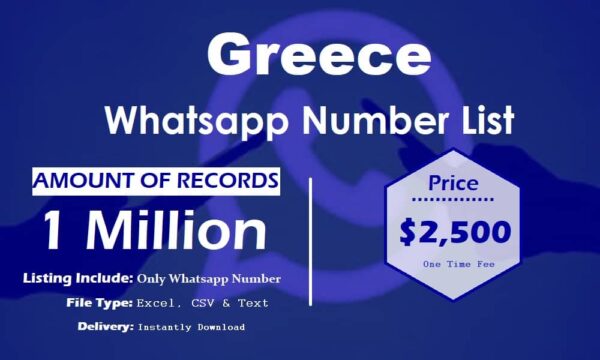 Greece WhatsApp Marketing Data 50K