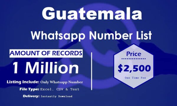 Guatemala WhatsApp Marketing Data 100K