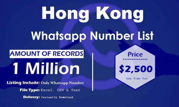 Hong Kong WhatsApp Marketing Data 1 Million