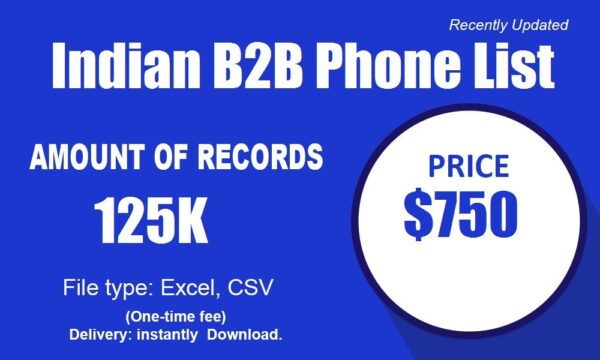 Indian B2B Phone Marketing Data