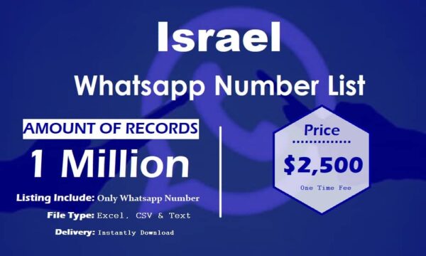 Israel WhatsApp Marketing Data 100K