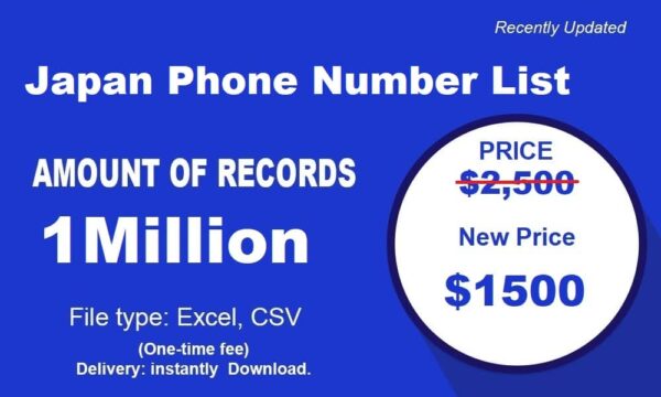 1 Million Full Japan Phone Marketing Data