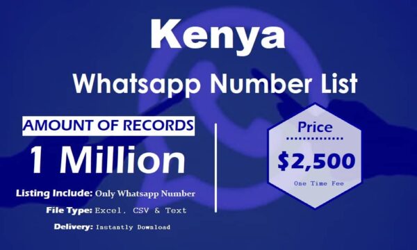 Kenya WhatsApp Marketing Data 1 Million