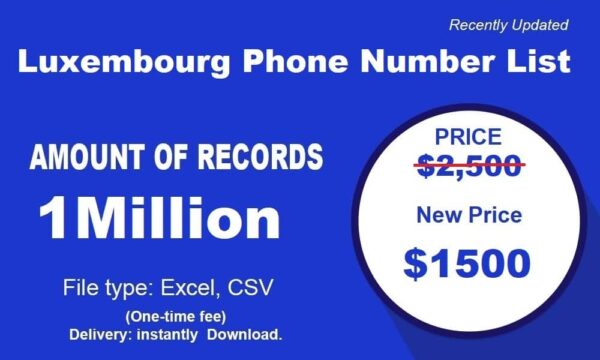 Trial Luxembourg Phone Marketing Data