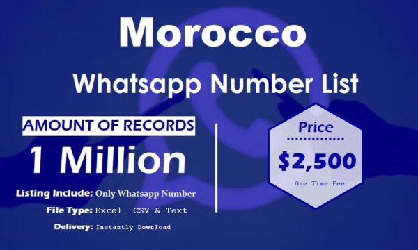 Morocco WhatsApp Marketing Data 5 Million