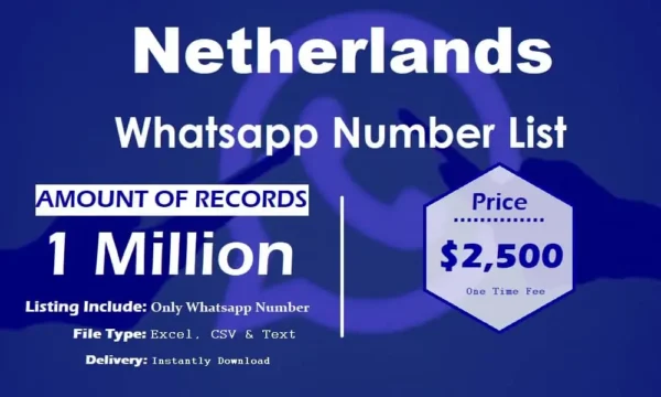 Netherlands WhatsApp Marketing Data 5 Million