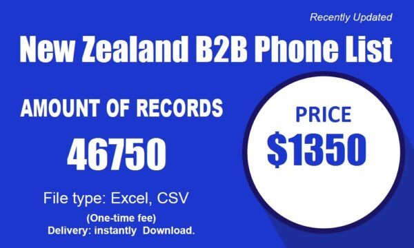 New Zealand B2B Phone Marketing Data