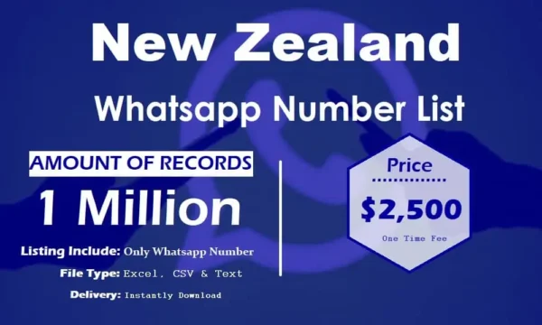 New Zealand WhatsApp Marketing Data 50K