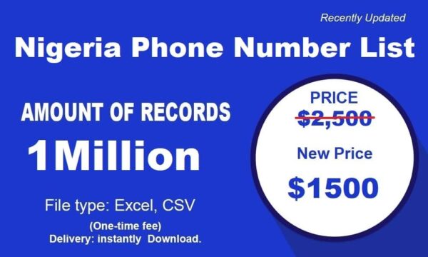 500K Test Nigeria Phone Marketing Data