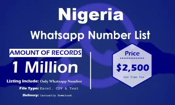 Nigeria WhatsApp Marketing Data 50K