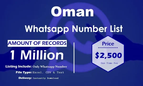 Oman WhatsApp Marketing Data 500K