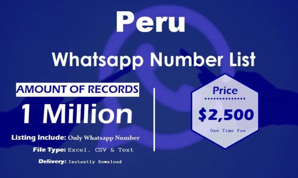 Peru WhatsApp Marketing Data Trial