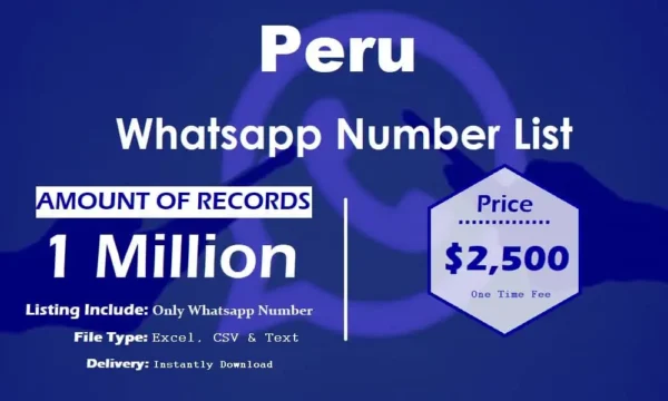 Peru WhatsApp Marketing Data 500K