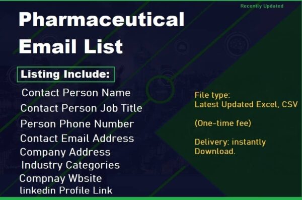 Pharmaceutical Email Marketing Data