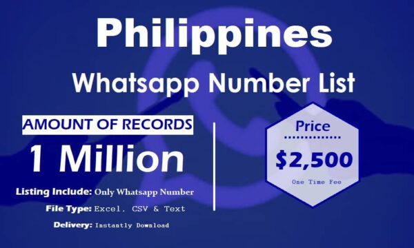 Philippines WhatsApp Marketing Data 1 Million