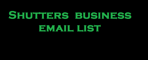 Shutters Email Marketing Data