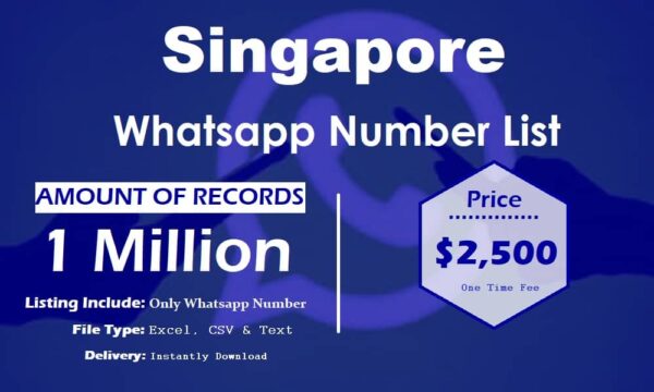 Singapore WhatsApp Marketing Data 5 Million