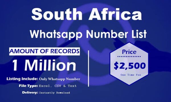 South Africa WhatsApp Marketing Data 500K